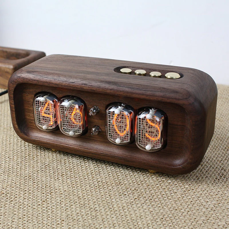 Elegant Black Walnut Digital Table Clock - Image 6