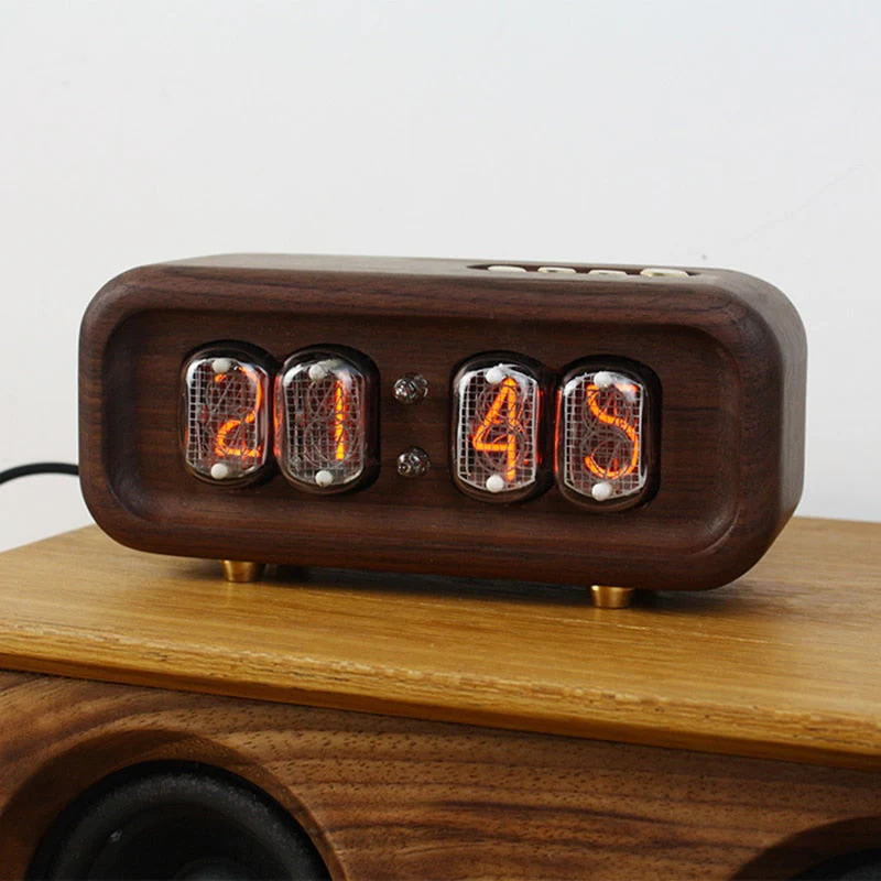 Elegant Black Walnut Digital Table Clock - Image 7