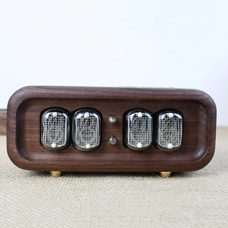 Elegant Black Walnut Digital Table Clock - Image 8