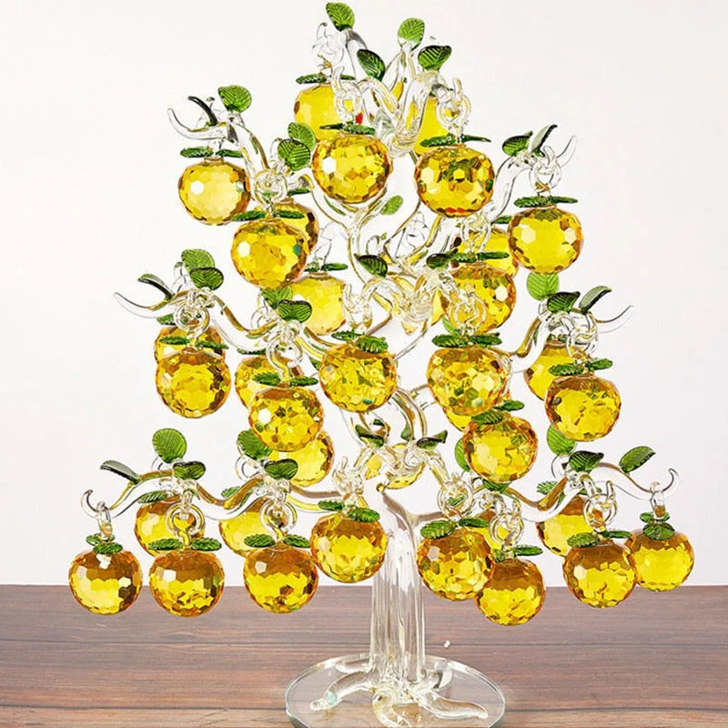 Elegant Crystal Apple Tree Home Decor - Image 3