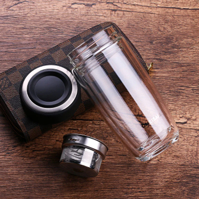 Elegant Double Glass Tea Infuser - Image 2