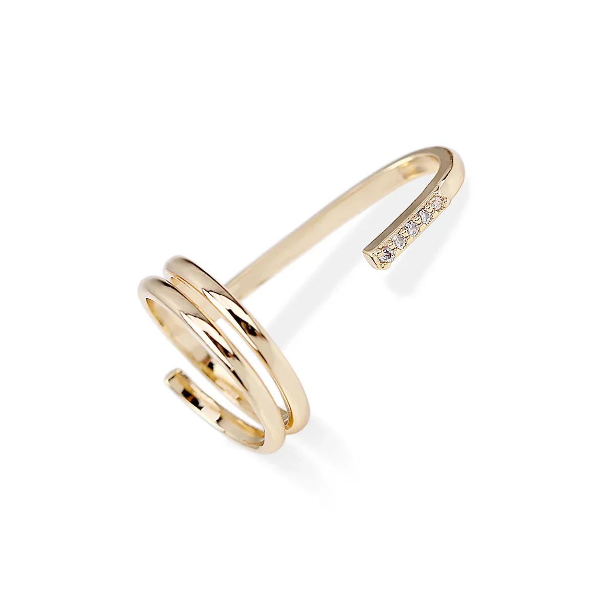 Elegant Fingertip Chic Gothic Slim Metal Nail Rings - Image 12