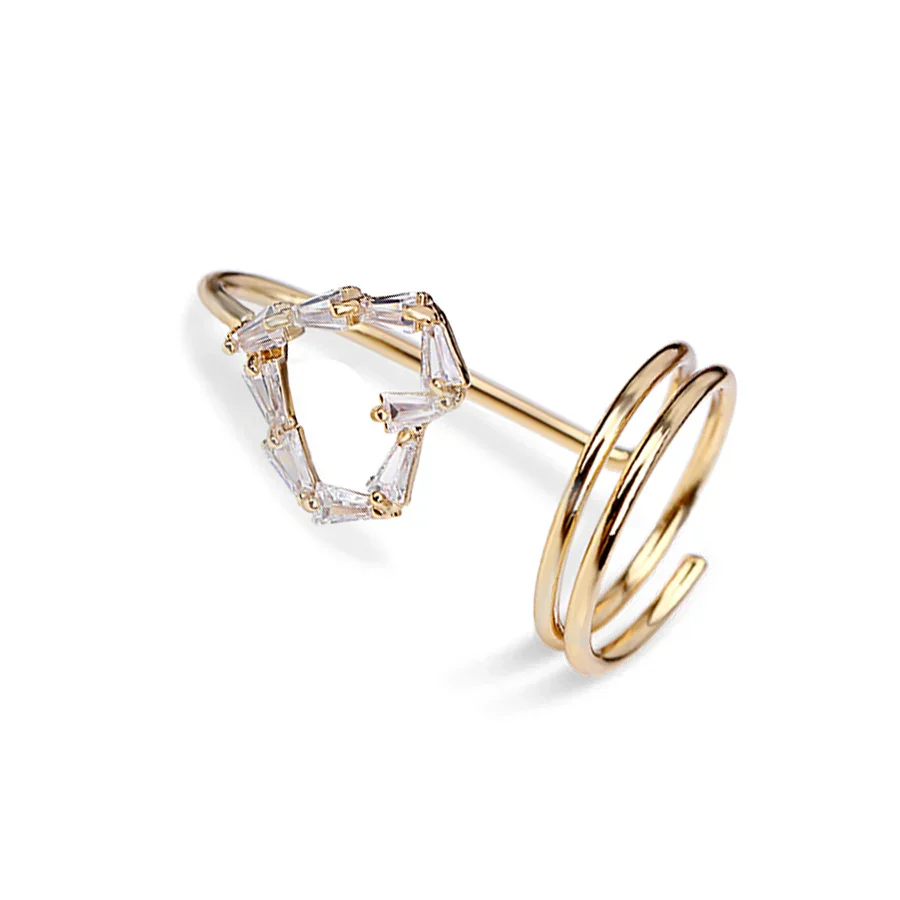 Elegant Fingertip Chic Gothic Slim Metal Nail Rings - Image 17