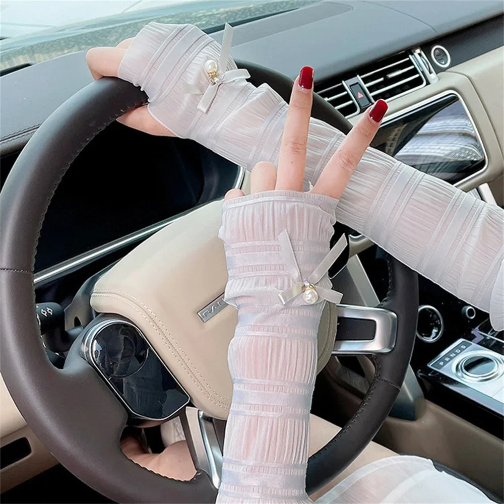 Elegant Long Fingerless Arm Sleeve - Image 3