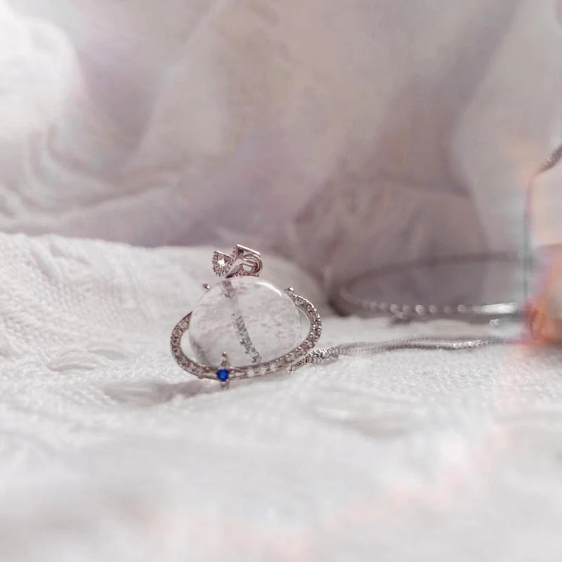 Elegant Lunar Bliss Crystal Necklace - Image 5