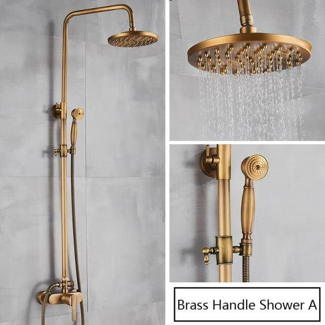 Elegant Luxury Antique Rainfall Bathroom Shower Set - Image 23