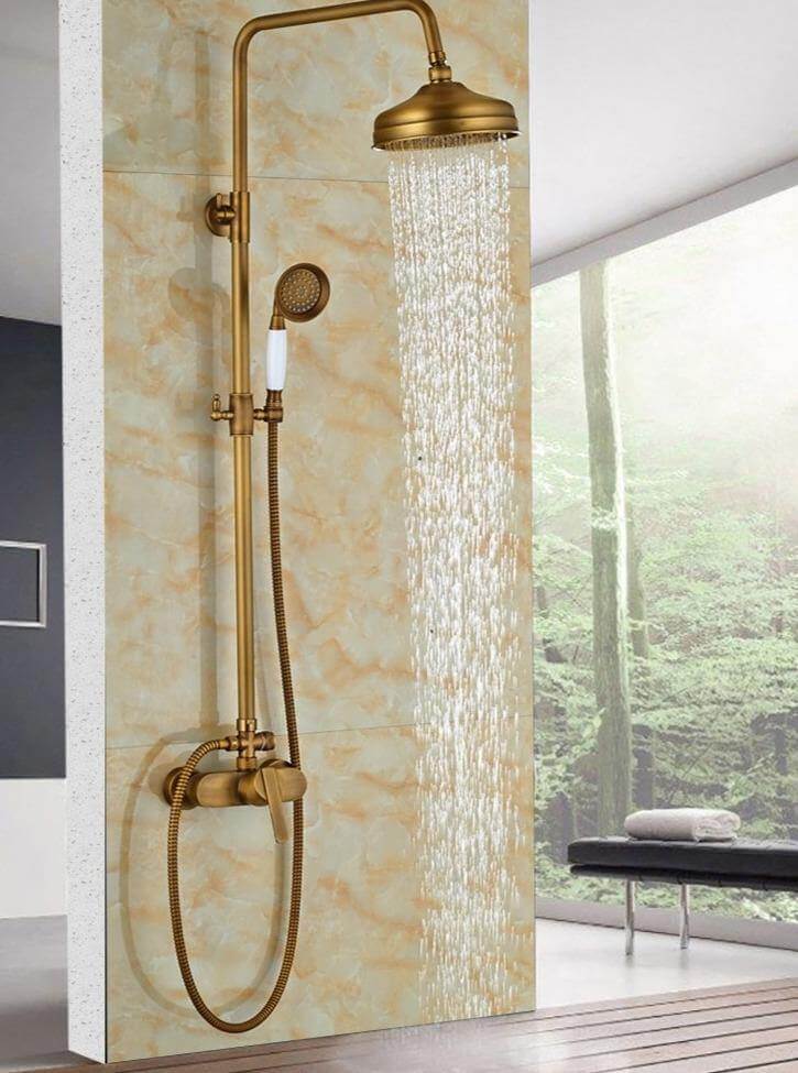 Elegant Luxury Antique Rainfall Bathroom Shower Set - Image 3