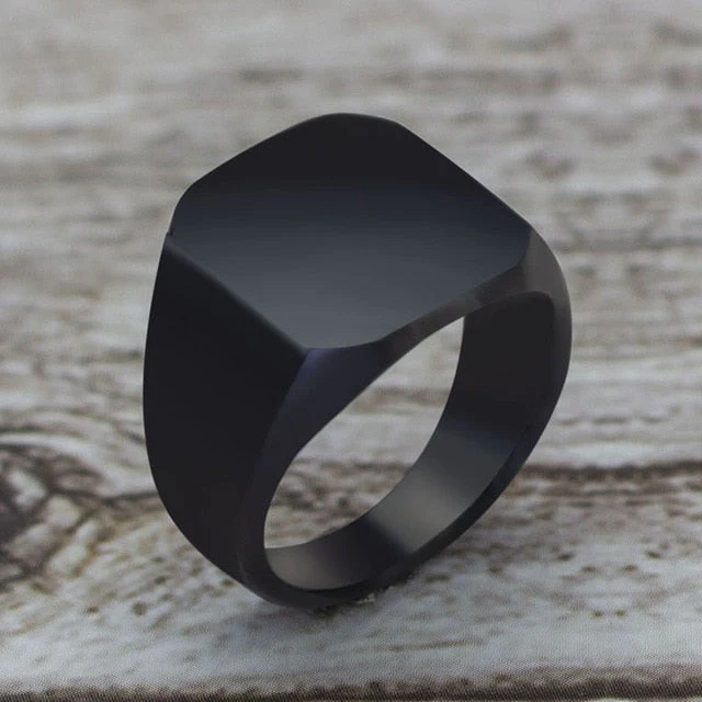 Elegant Minimal Matte Square Ring - Image 5