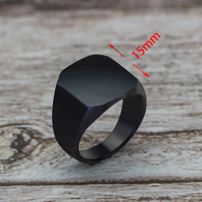 Elegant Minimal Matte Square Ring - Image 8