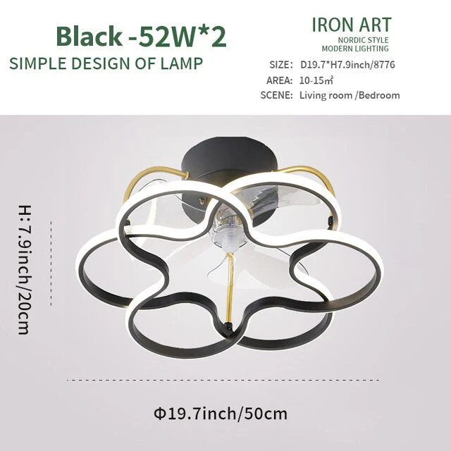 Elegant Modern LED Ceiling Fan Lamp - Image 9
