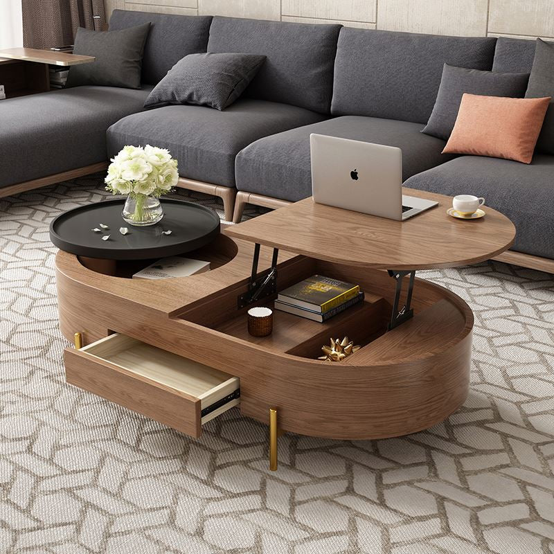 Elegant Multifunctional Lifting Storage Space Saver Coffee Table - Image 3