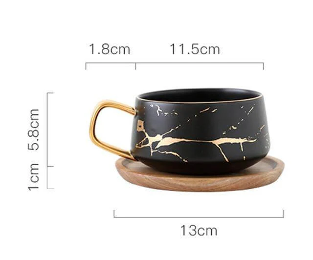 Elegant Nordic Marble Ceramic Coffee Mugs - Image 3