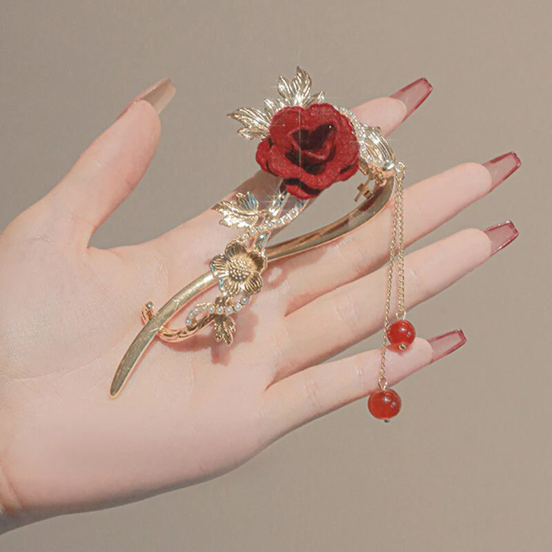 Elegant Rose Retro Hairpin - Image 7