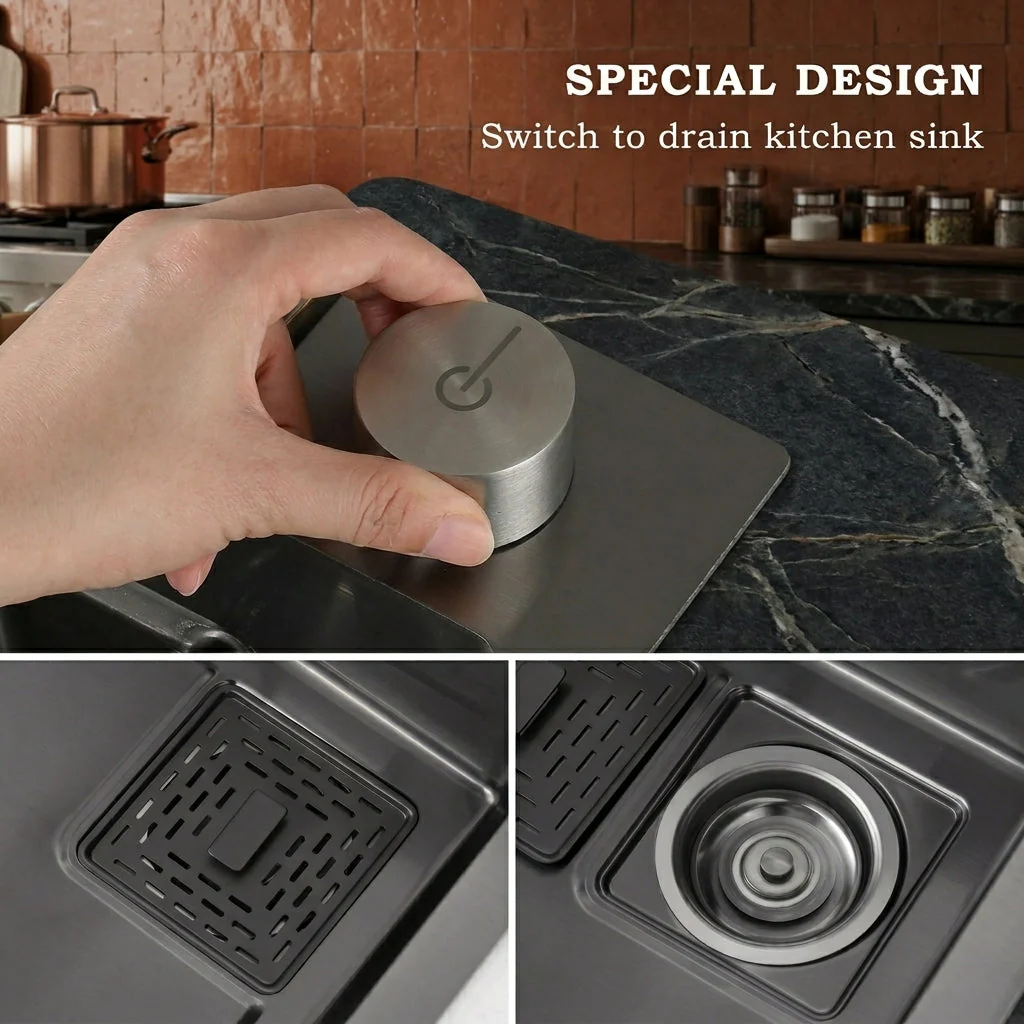 Elegant Stainless Steel Waterfall Kitchen Sink - Image 6