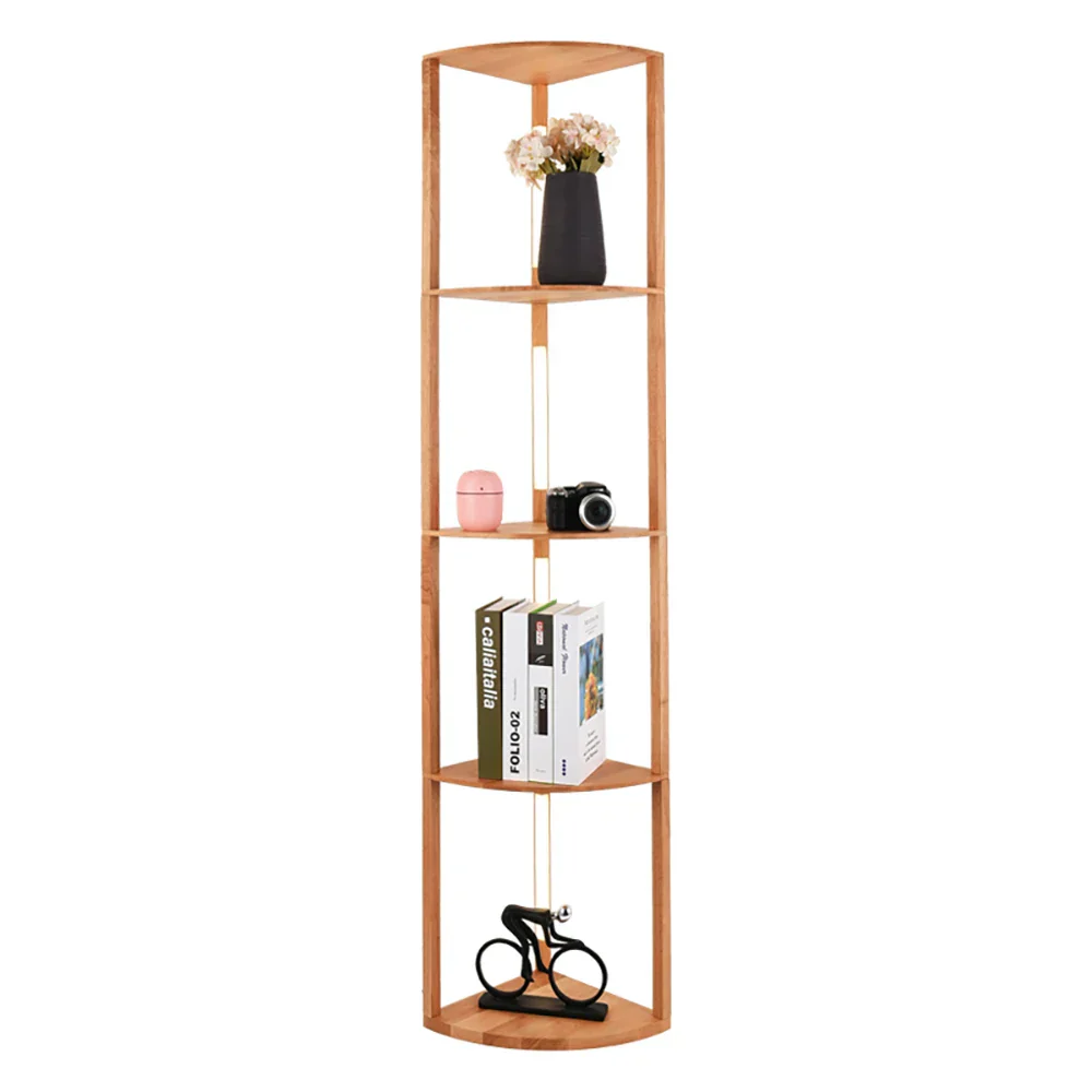 Elegant Wooden LED Light Nordic Shelf - Image 6