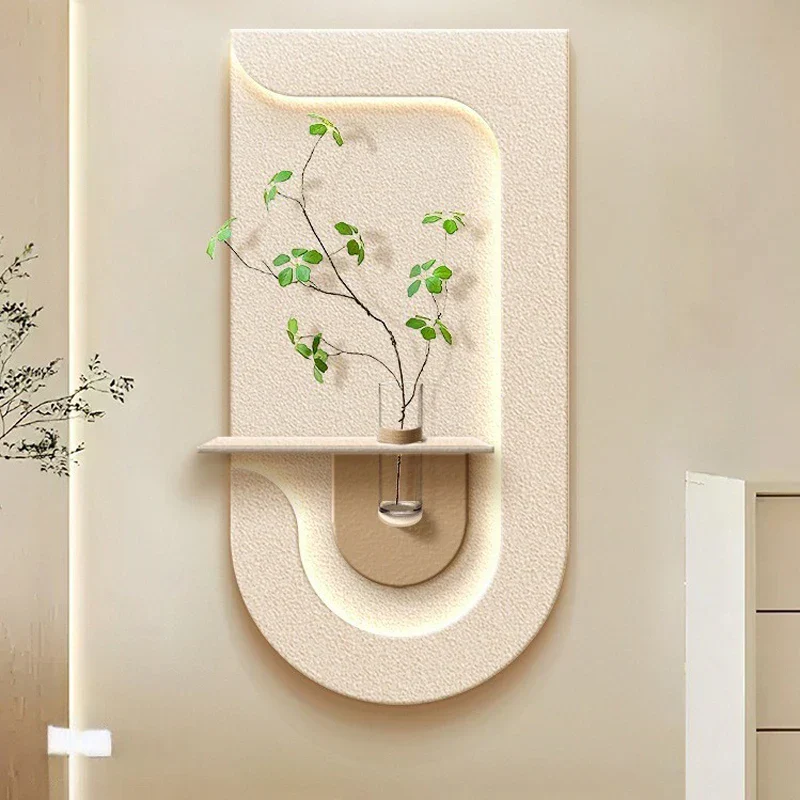 Entrance Decoration Green Plant Wall Vase Lamp - Image 5