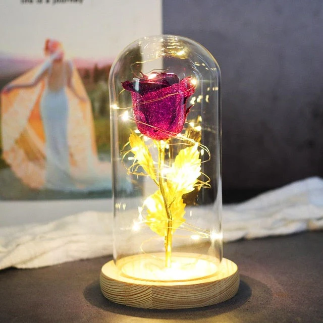 Eternal Artificial Rose Glass Dome - Image 4