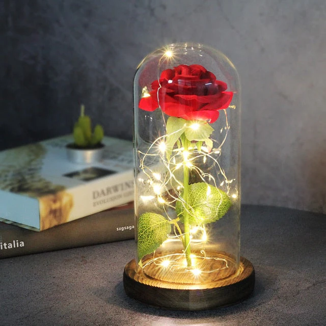 Eternal Artificial Rose Glass Dome - Image 8