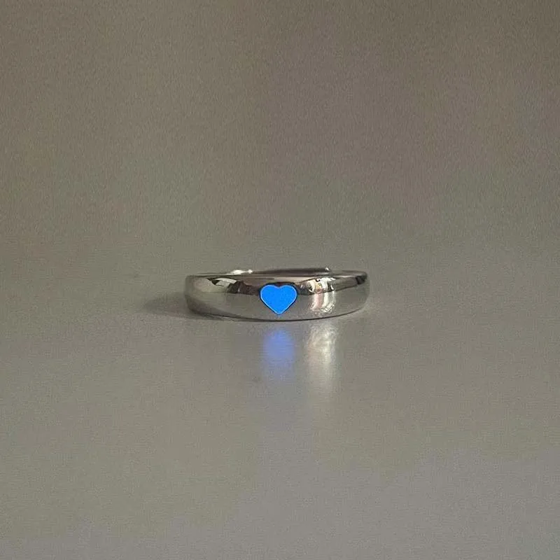 Eternal Love Luminous Heart Couple Gift Ring - Image 10