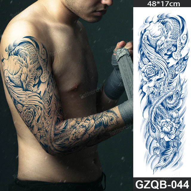 Ethnic Long Sleeve Semi-Permanent Temporary Tattoo - Image 19