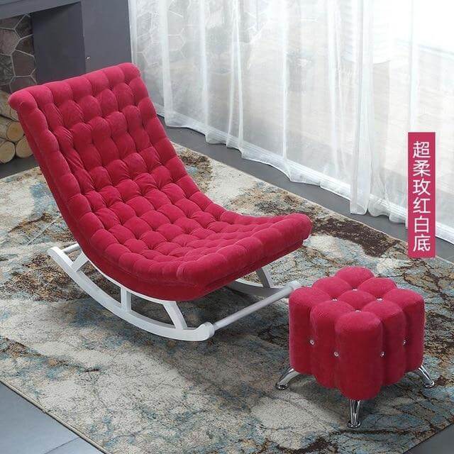 European High-end  Luxury Rocking Rocking Lounge Chair - Image 2