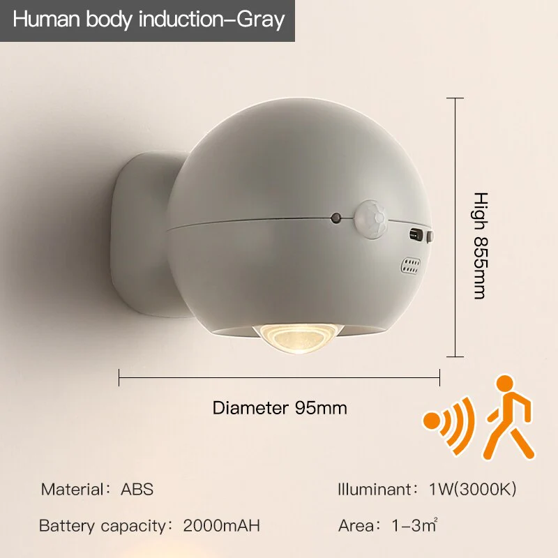 Eye Project Motion Sensor Rechargeable Wall Lamp - Image 10