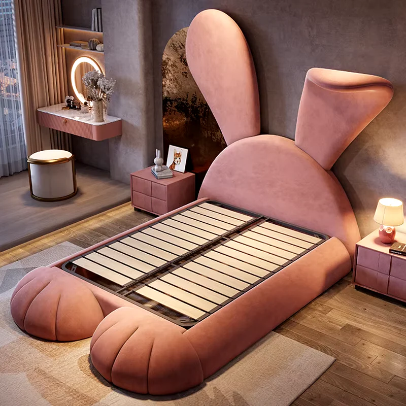 Fancy Pink Rabbit Modern Bed - Image 8