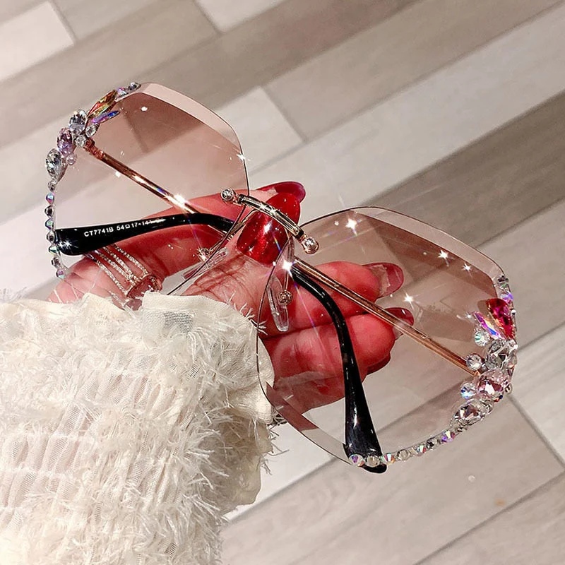 Fancy Women Rhinestone Sunglasses - Image 18