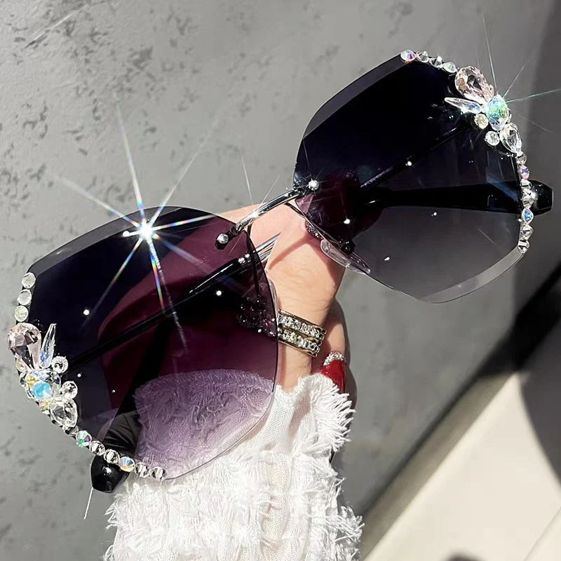 Fancy Women Rhinestone Sunglasses - Image 3