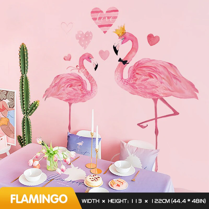 Flamingo Wall Stickers for Kids Room Home - Image 2