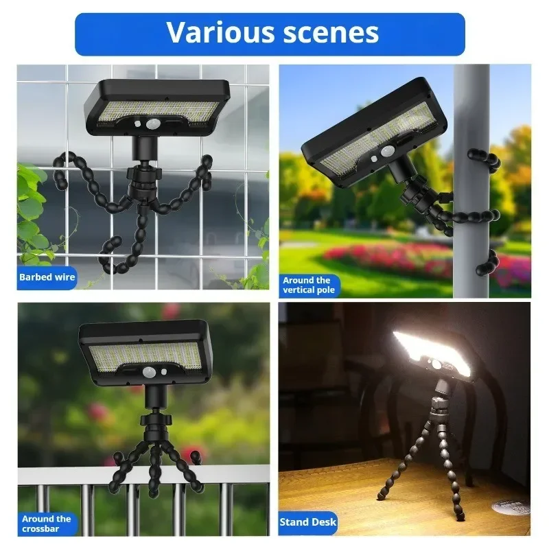 Flexible Tripod Solar Powered Motion Sensor Outdoor Light - Image 6