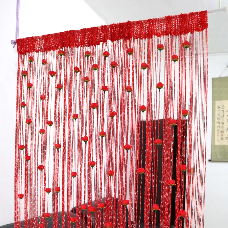 Floral Decorative Hanging Room Divider Curtain - Image 12