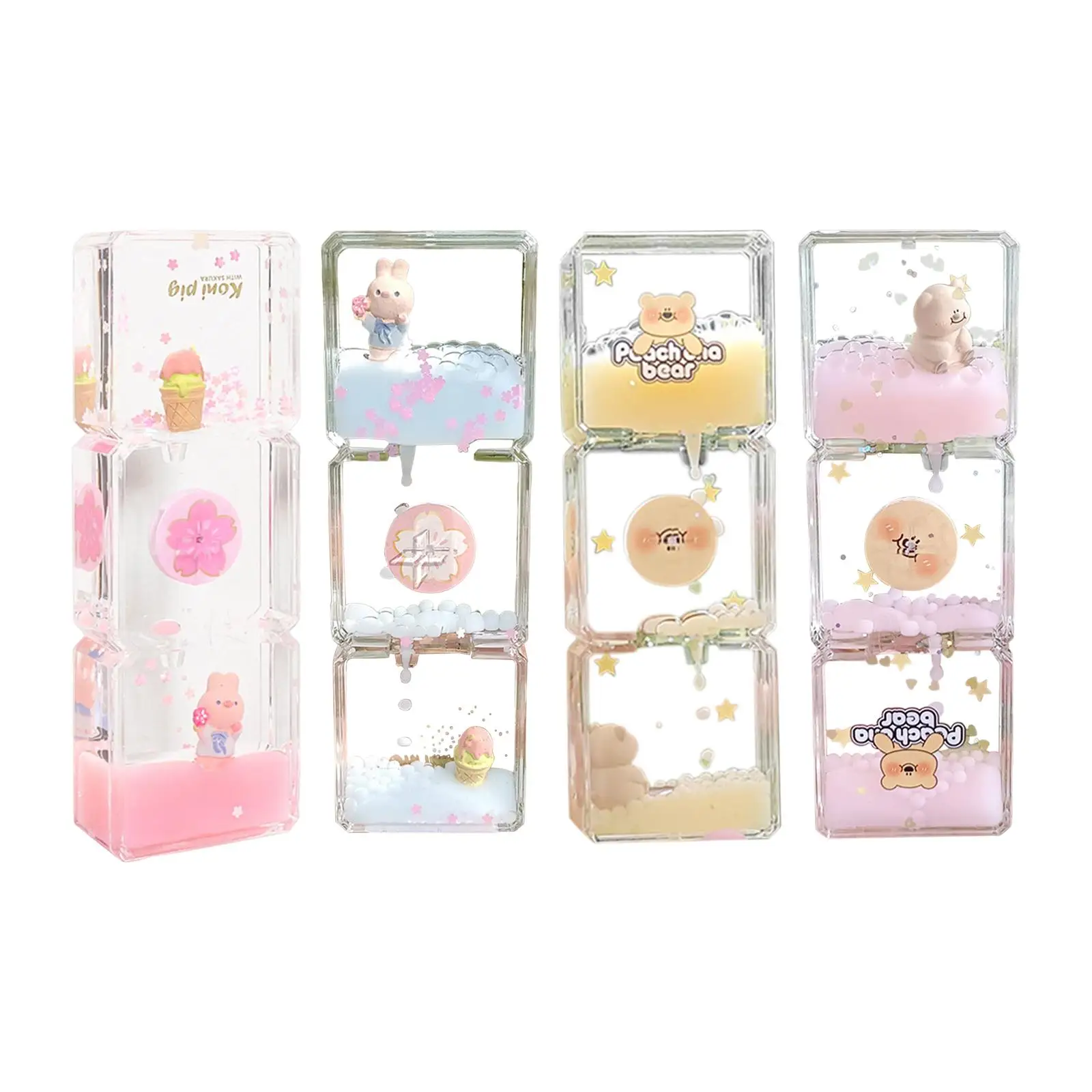 Floral Fantasy Liquid Cartoon Motion Hourglass - Image 3
