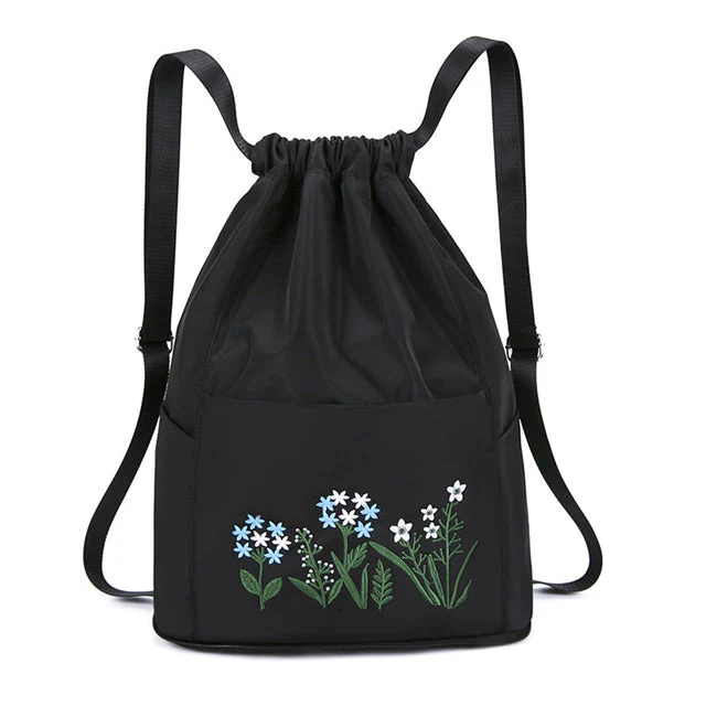 Flower Waterproof Folding Large Travel Backpack - Image 12
