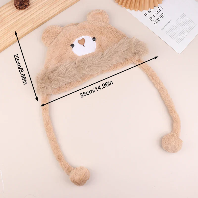 Fluffy Bear Winter Hat - Image 4