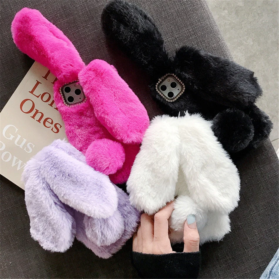 Fluffy Bunny Soft and Stylish iPhone Case - Image 7