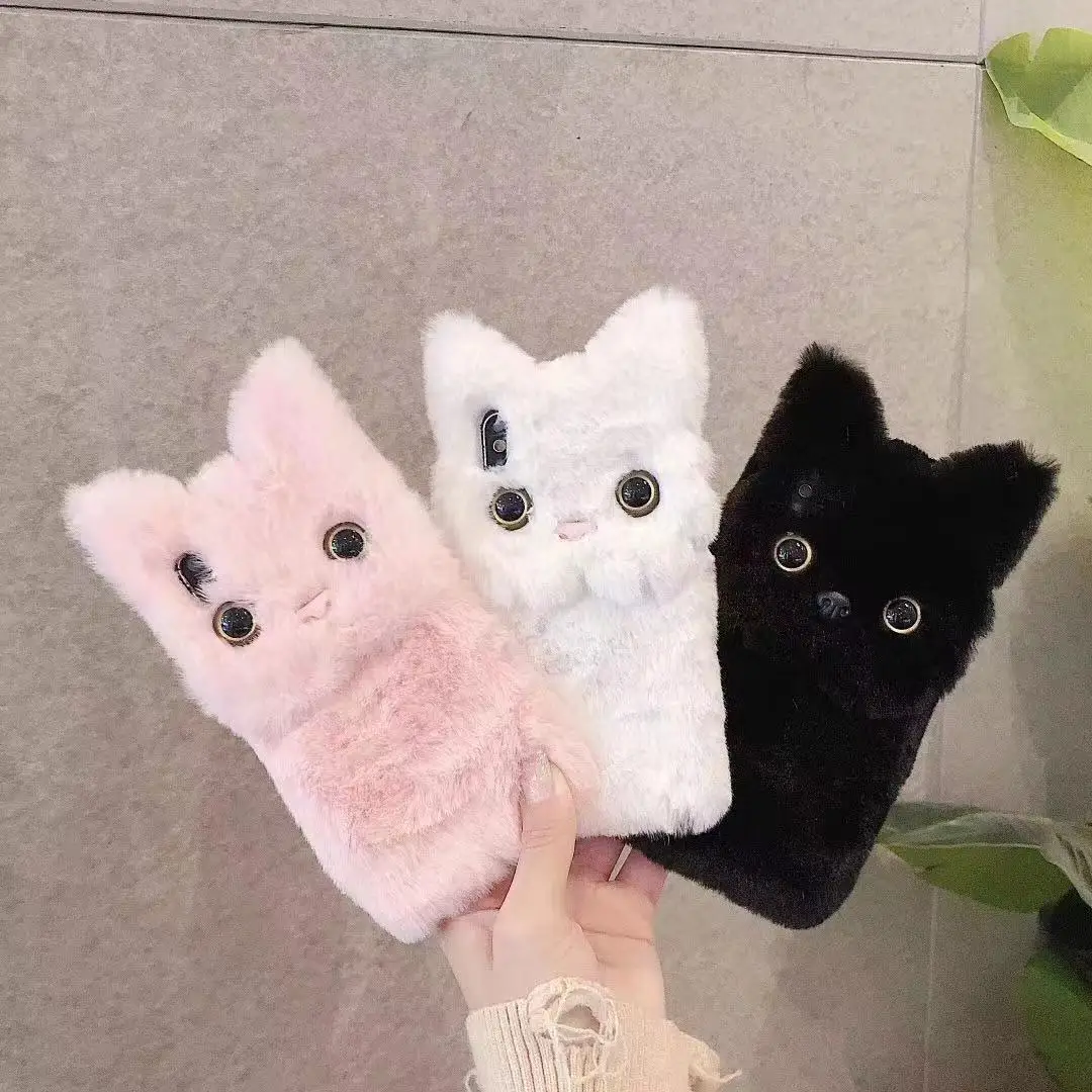 Fluffy Cat Warm Plush Fluffy iPhone Case - Image 2