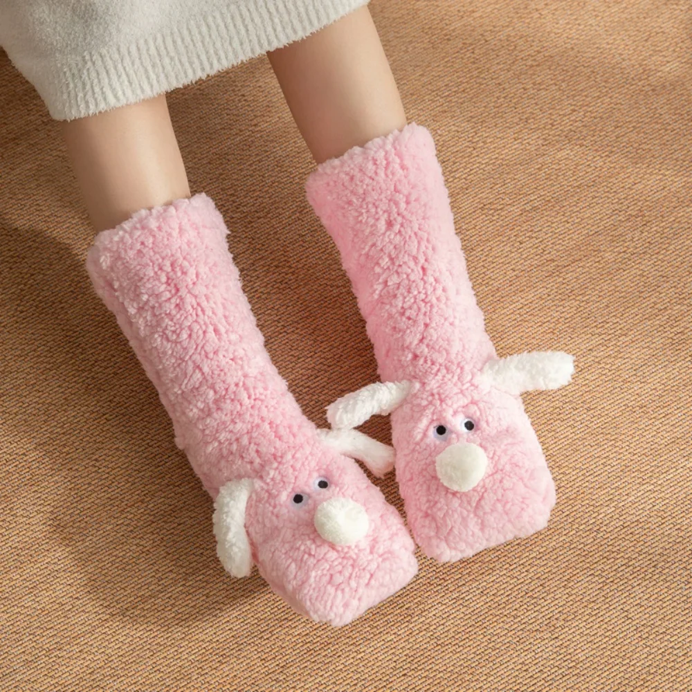 Fluffy Ears Cozy Long Socks - Image 3