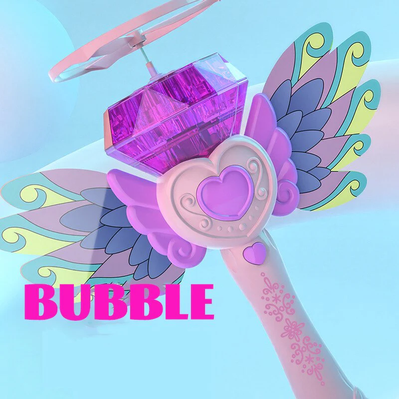 Flying Magic Heart Bubble Maker Toy - Image 4