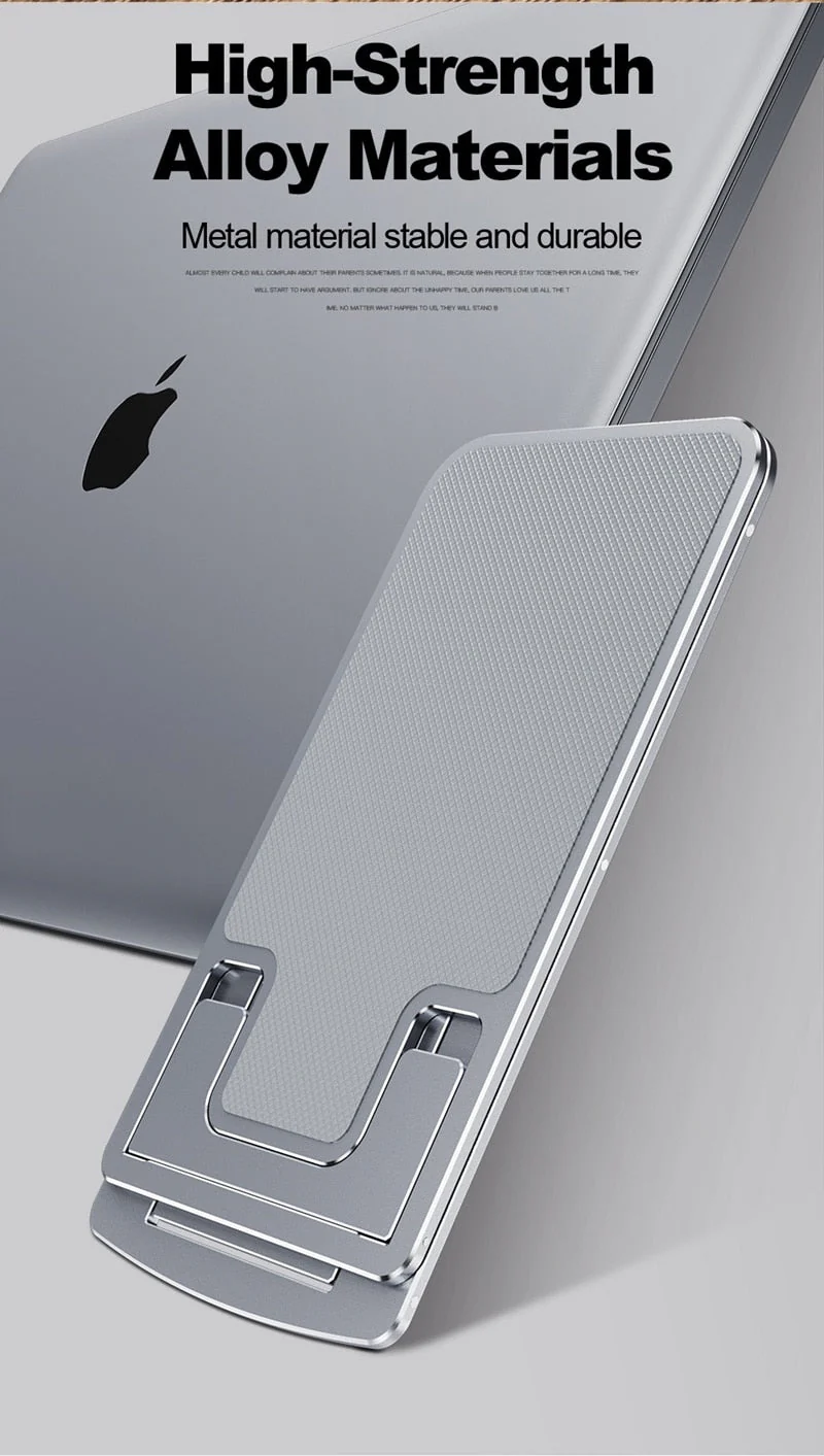 Foldable Adjustable Metal Phone Holder Stand - Image 7