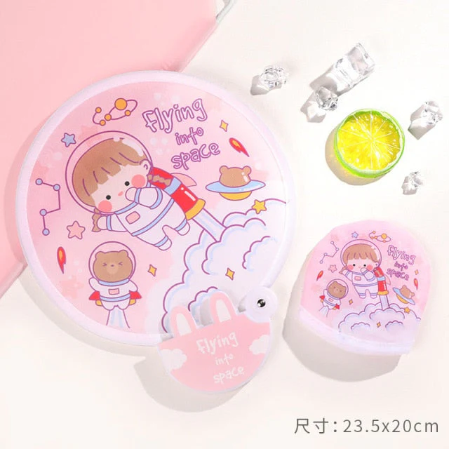 Foldable Creative Hand Cloth Fan - Image 11