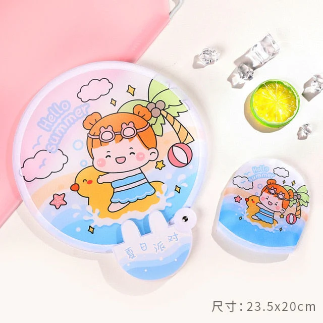 Foldable Creative Hand Cloth Fan - Image 5