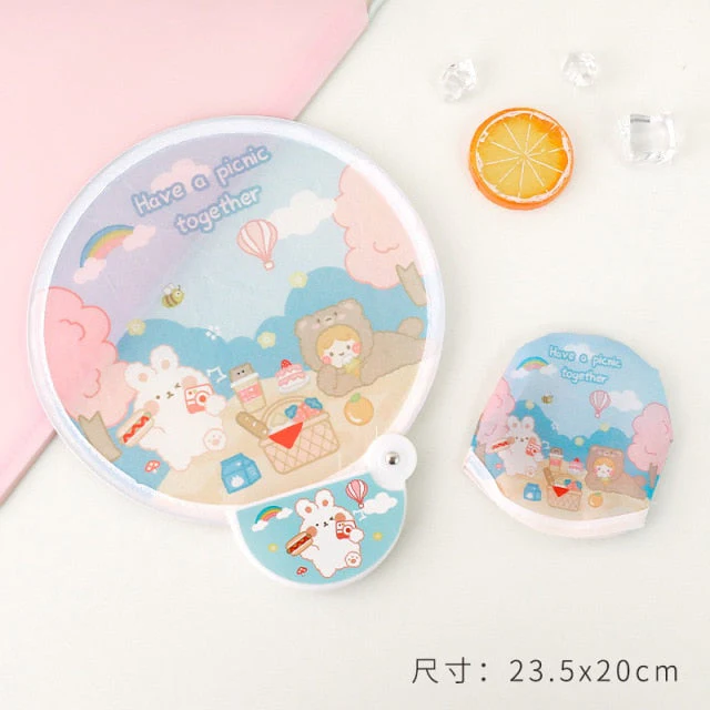Foldable Creative Hand Cloth Fan - Image 8