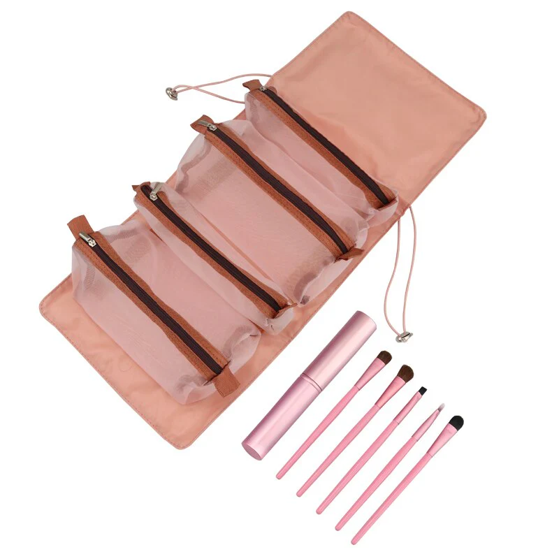 Foldable Detachable Mesh Cosmetic Travel Bag - Image 19