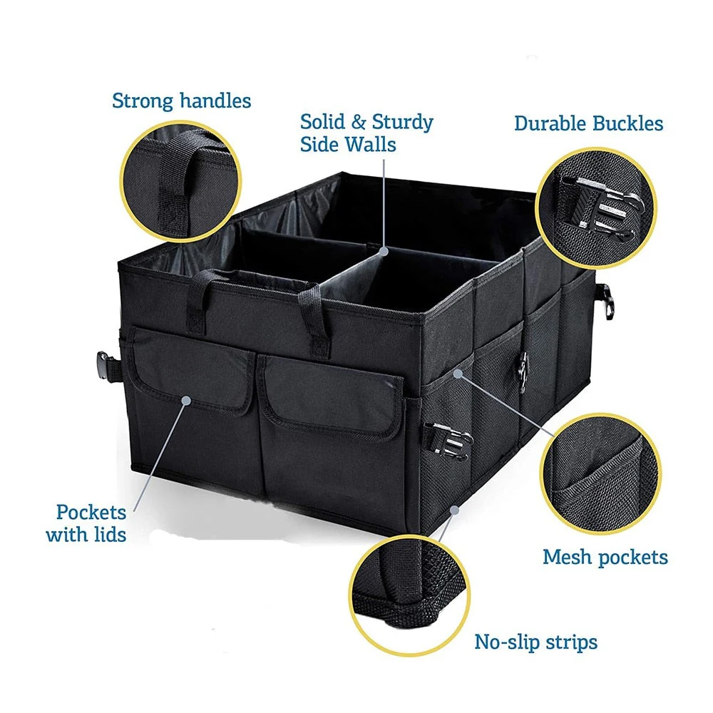 Foldable Large Capacity Durable Car Trunk Organizer Box - Image 6