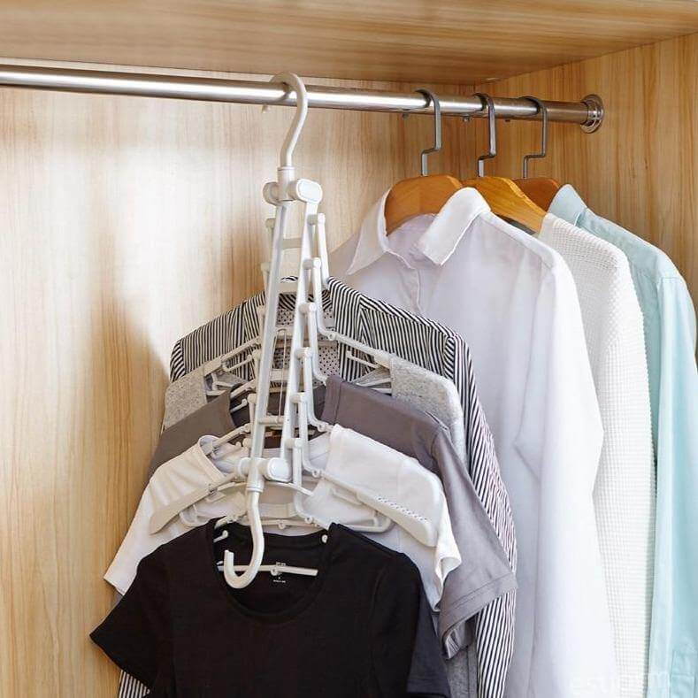 Foldable Non Slip Easy Storage Smart Clothes Hanger - Image 6