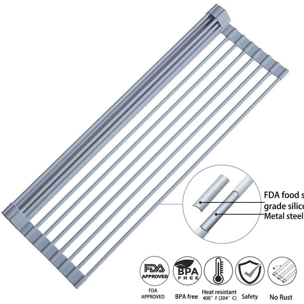 Foldable Over Sink  Dish Drying Rack - Image 5