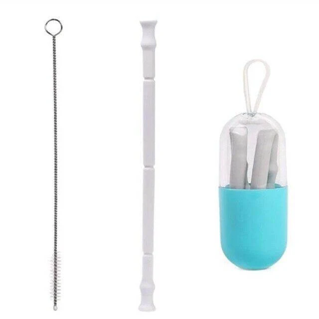 Foldable Reusable Silicone Straw - Image 12