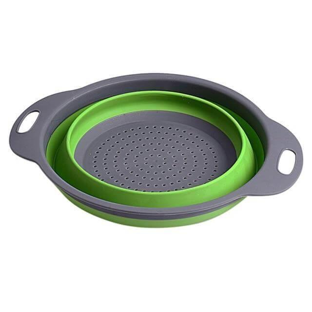 Foldable Silicone Colander Fruit Vegetable Washing Basket - Image 8
