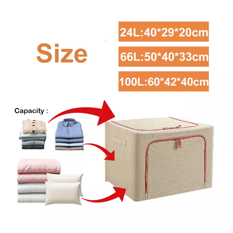 Foldable Storage Space-Saving Large Organizer Box - Image 9